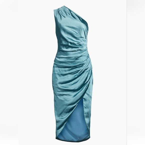 Elliatt Cassini Satin One-Shoulder Dress - Picture 5 of 12